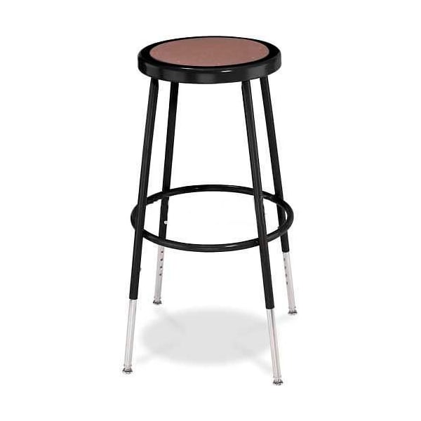 Interion By Global Industrial Interion Steel Shop Stool with Hardboard Seat, Adjustable Height 25in-33in, Black, 2PK B957806 - main